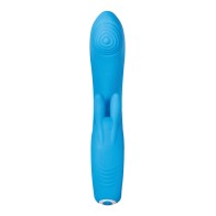 Vibrador Evolved Sea Breeze Bunny Dual Stim - Azul