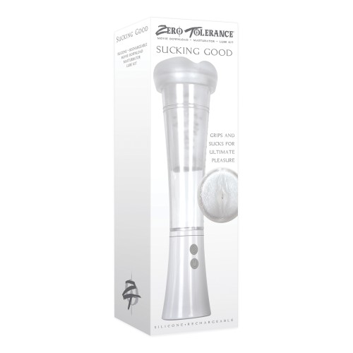 Zero Tolerance Sucking Good Vibrating Pump White Clear