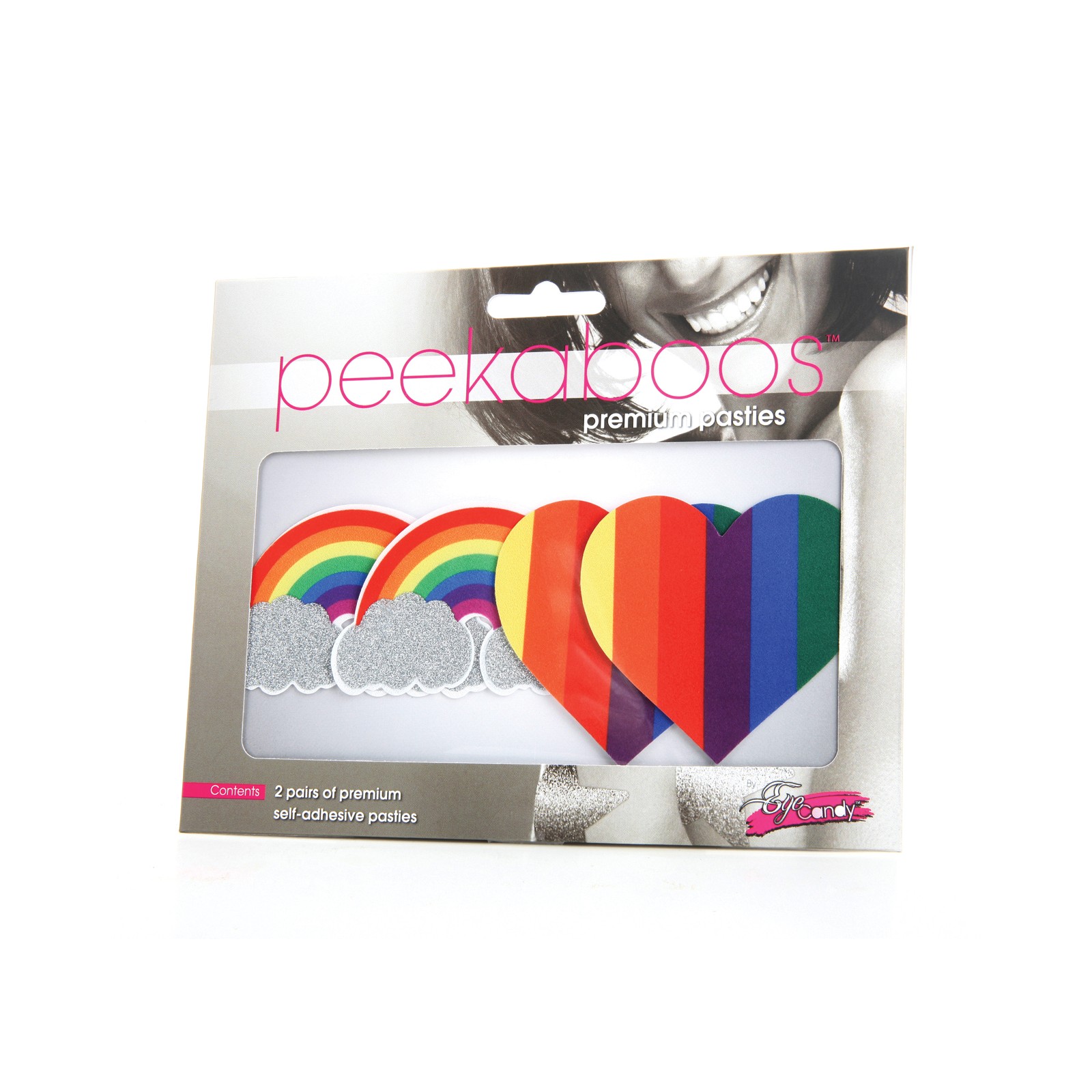 Peekaboos Premium Pasties Arcosíris y Corazones