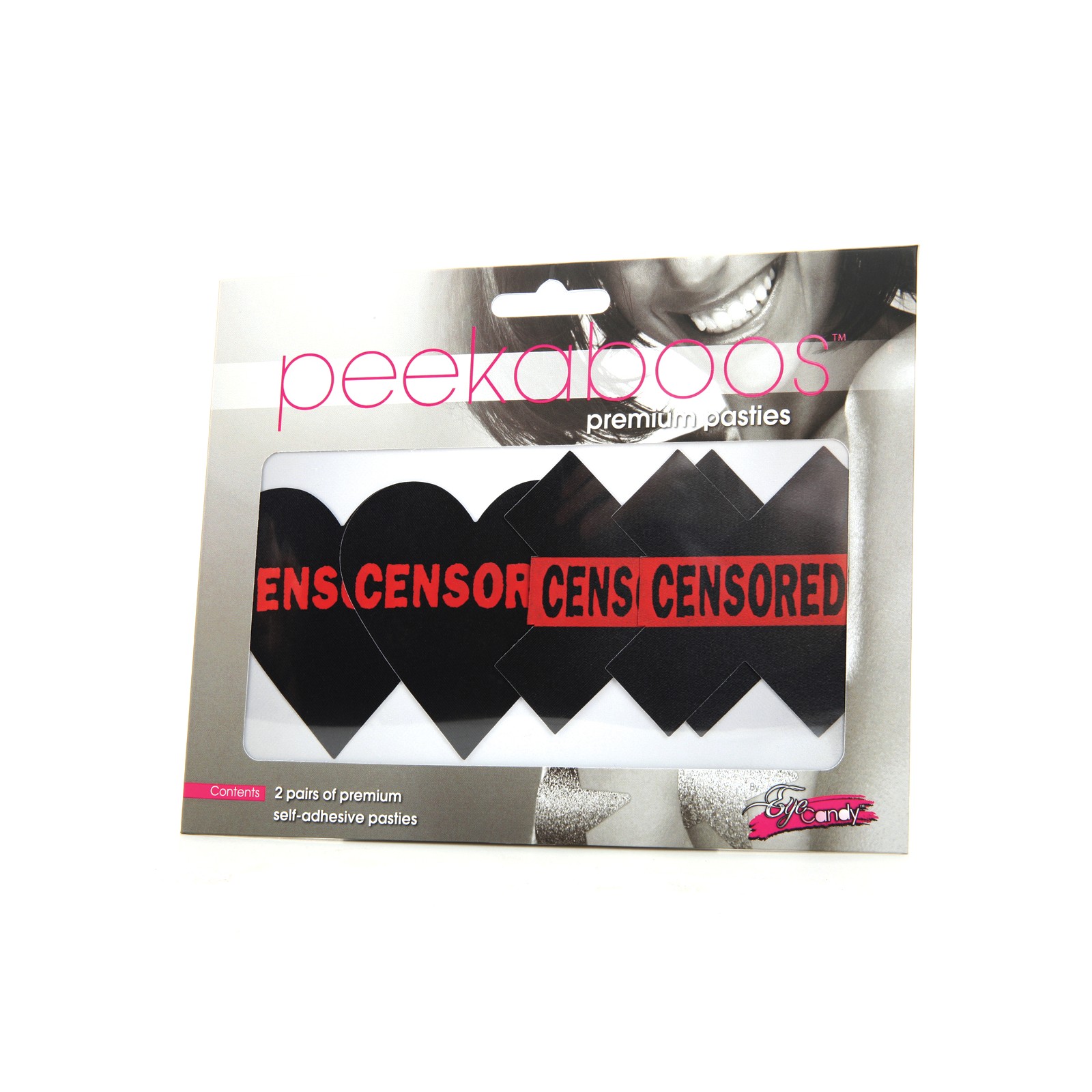 Censored Hearts & X Pack of 2