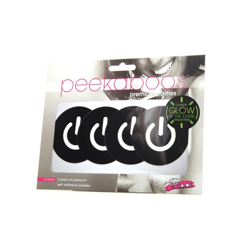 Pasties Peekaboos que Brillan en la Oscuridad - Pack de 2