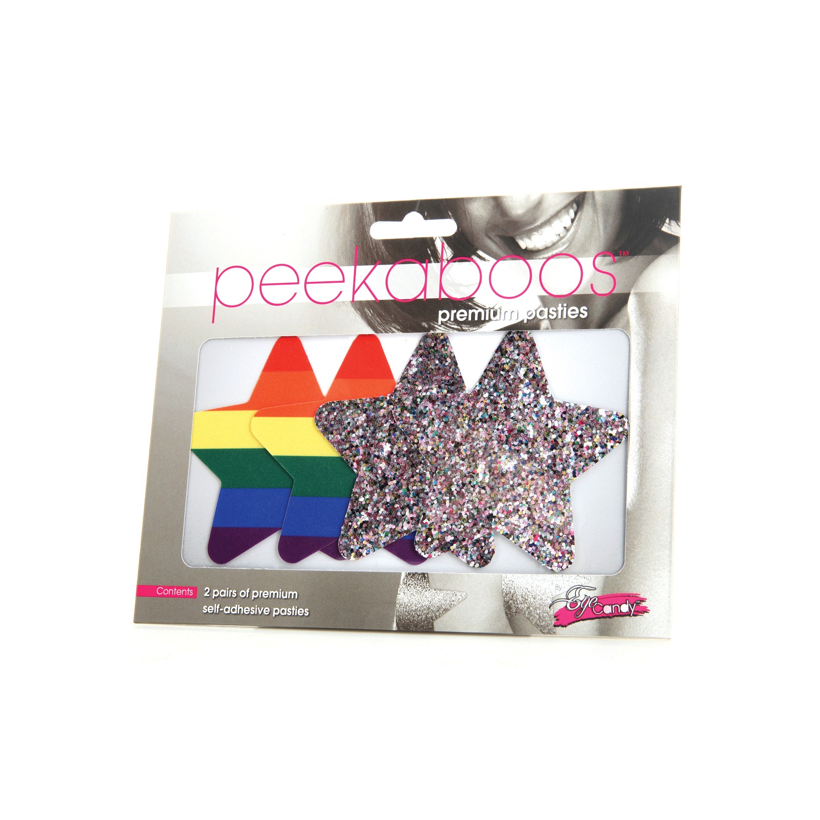 Peekaboos Pride Rainbow Glitter Stars