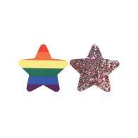 Peekaboos Pride Rainbow Glitter Stars