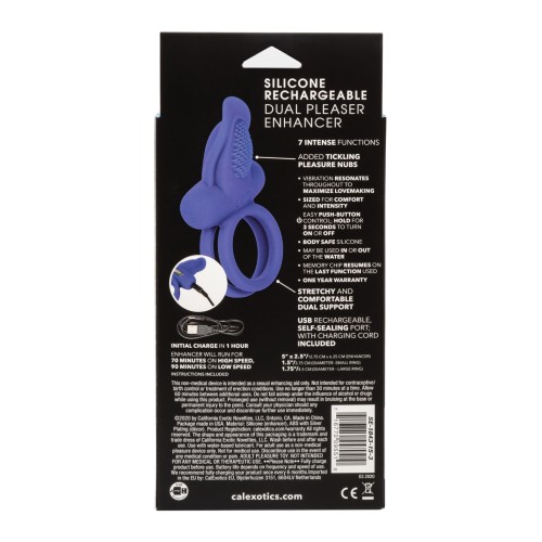 Couples Enhancers Dual Pleaser Blue