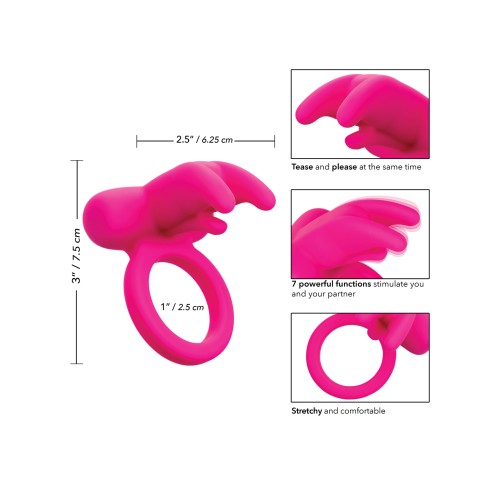 Silicone Rechargeable Triple Clit Flicker for Couples