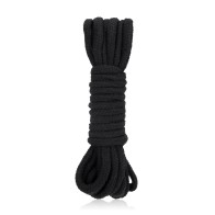 Lux Fetish 16ft Black Bondage Rope