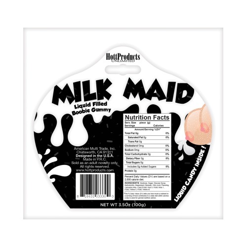 Caramelo Gummy Lleno de Leche Milk Maid Golosina Divertida