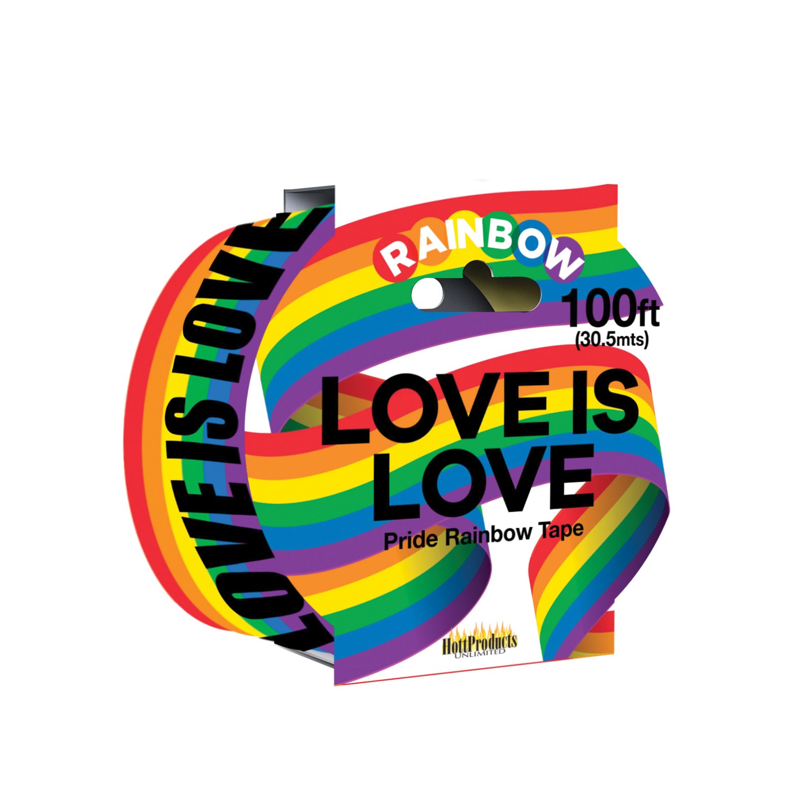 Love Is Love Rainbow Style Caution Party Tape