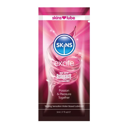 Skins Excite Water Based Lubricant 5ml