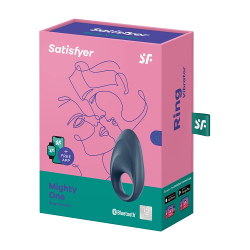 Satisfyer Mighty One Ring w/App - Blue