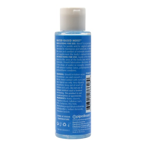 Lubricante a Base de Agua Premium Moist 4.4 oz