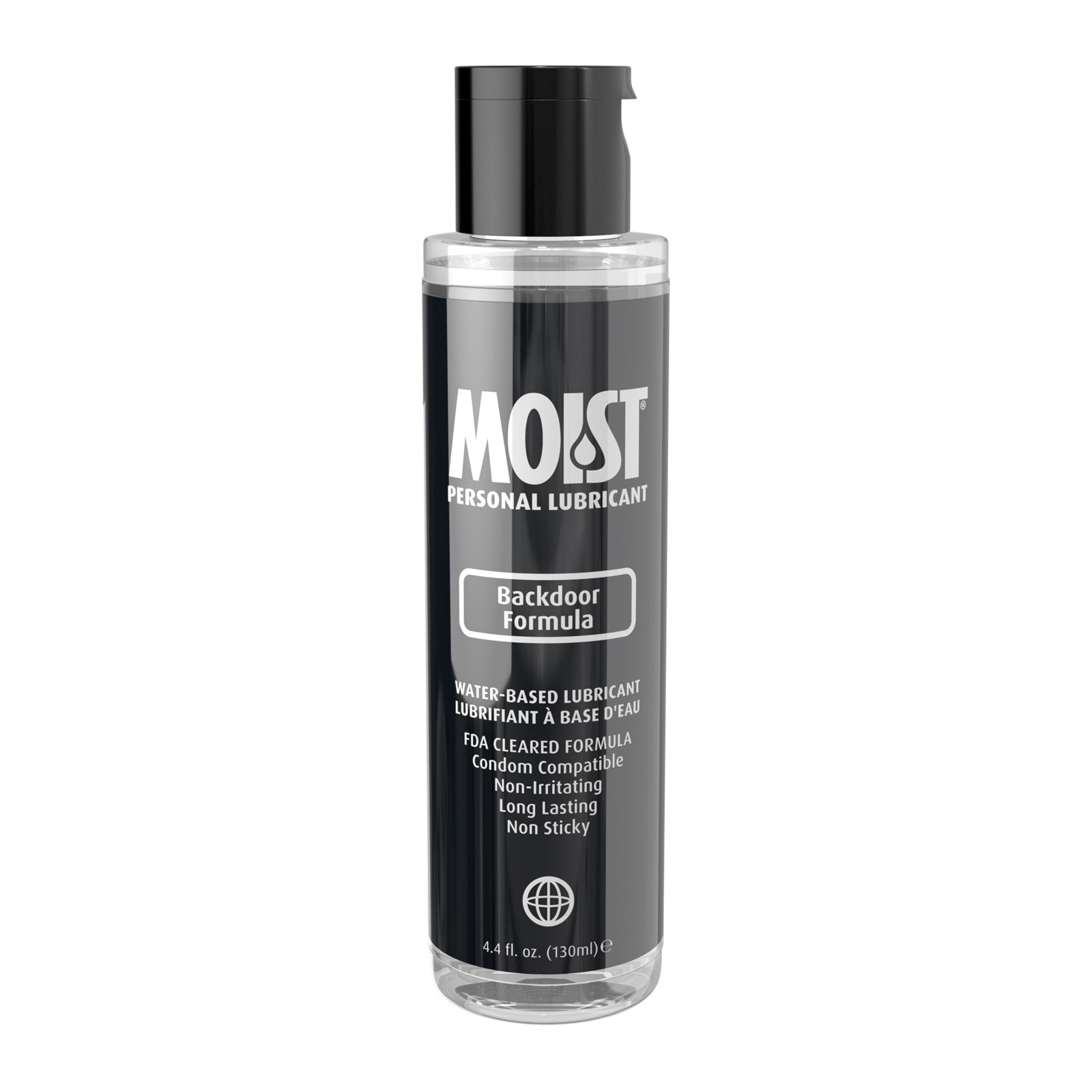 Moist Backdoor Formula Water-Based Lubricant 4.4oz