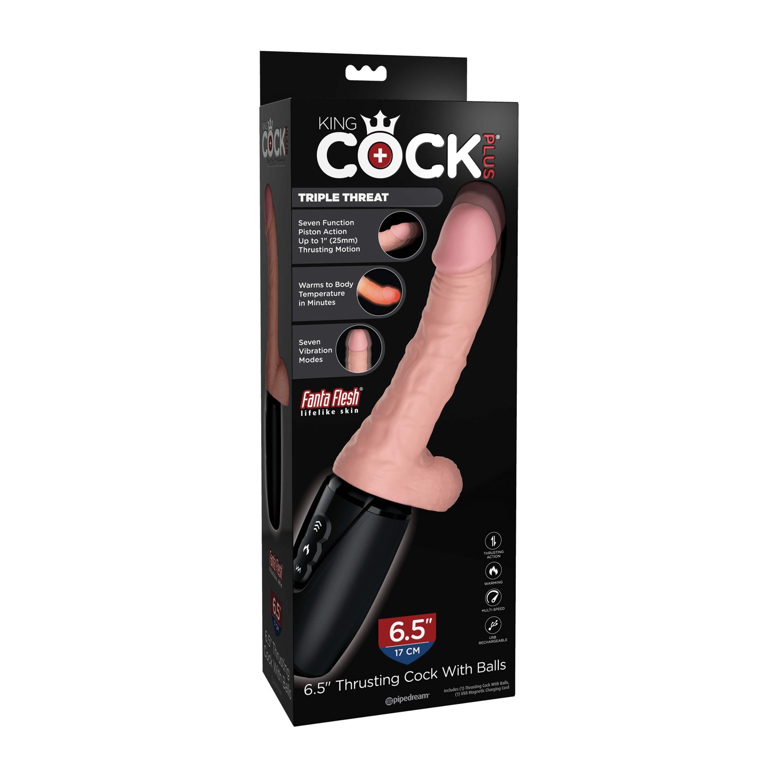 King Cock Plus Thrusting Warming Dong