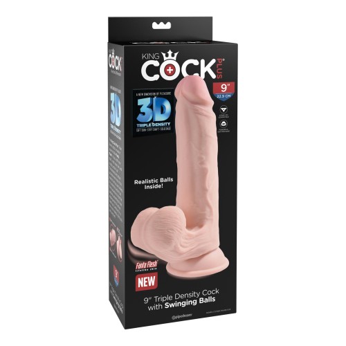 Pene King Cock Plus de Triple Densidad con Bolas Móviles