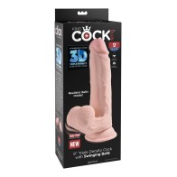 Pene King Cock Plus de Triple Densidad con Bolas Móviles