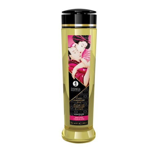 Shunga Sweet Lotus Massage Oil 8 oz