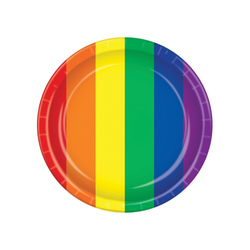 Platos del Orgullo - Paquete Arcoíris para Celebraciones Coloridas