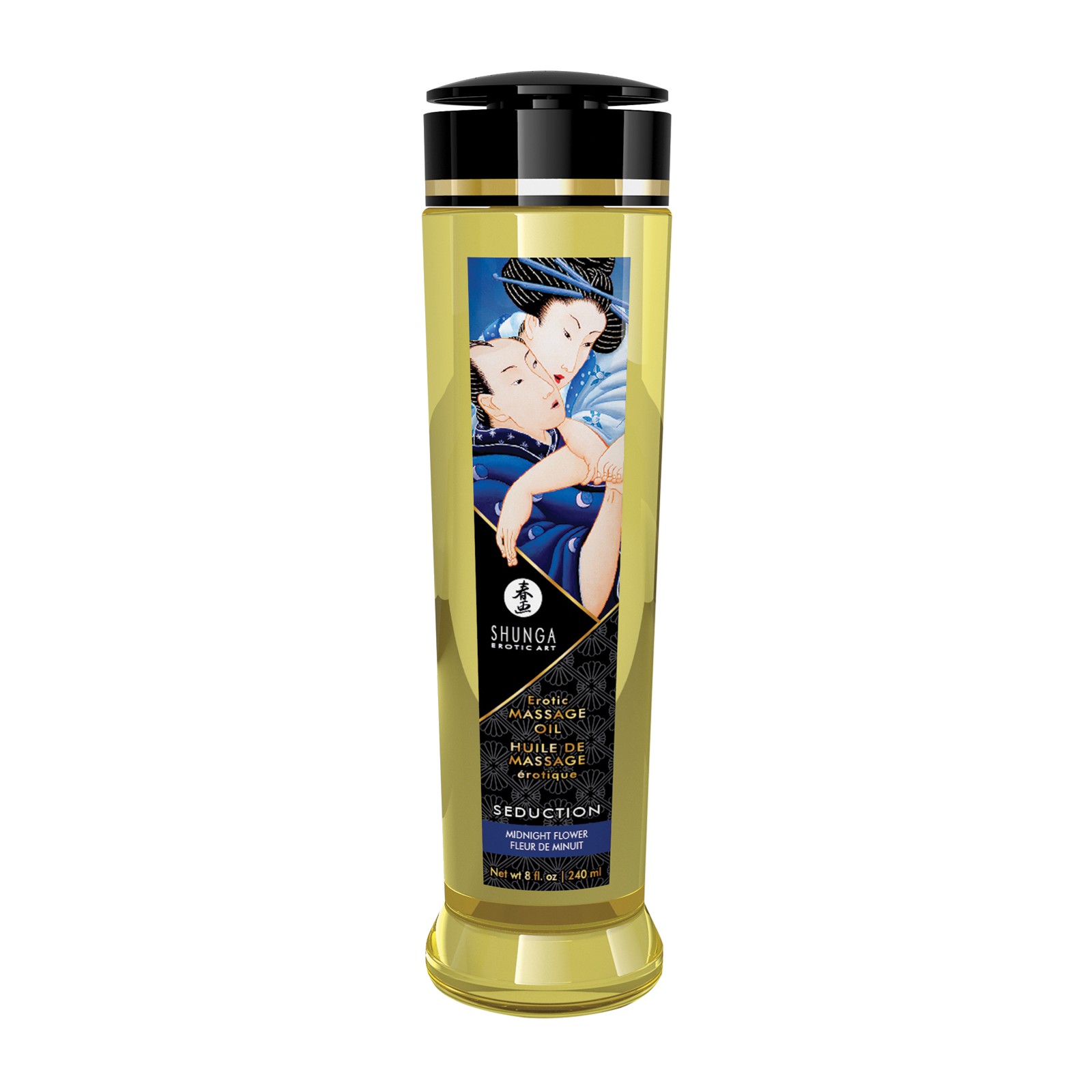 Shunga Massage Oil 8 oz Midnight Flower