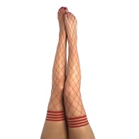 Kixies Claudia Large Net Fishnet Thigh Highs