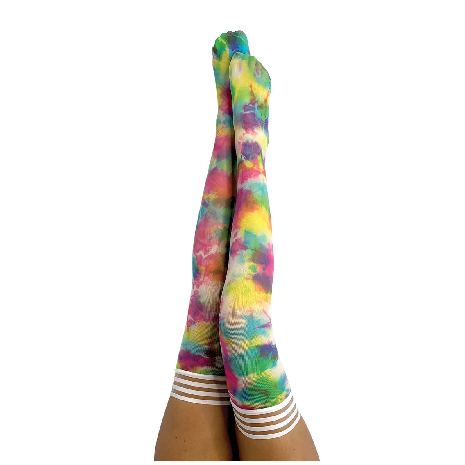 Kixies Gilly Tie Dye Thigh Highs Bright