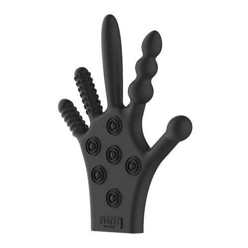 Shots Fistit Silicone Stimulation Glove Black