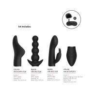 Shots Switch Pleasure Kit #6 Black Vibrating Set