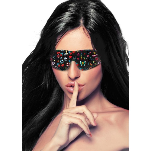 Vintage Tattoo Style Eye Mask for Sensual Play