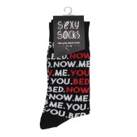 Shots Sexy Socks You Me Bed Now Male