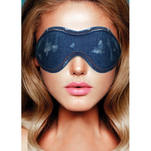 Shots Denim Eye Mask for Sensory Play