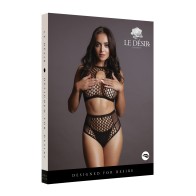 Set Bra Key Hole Duo Net - Estilo Seductor