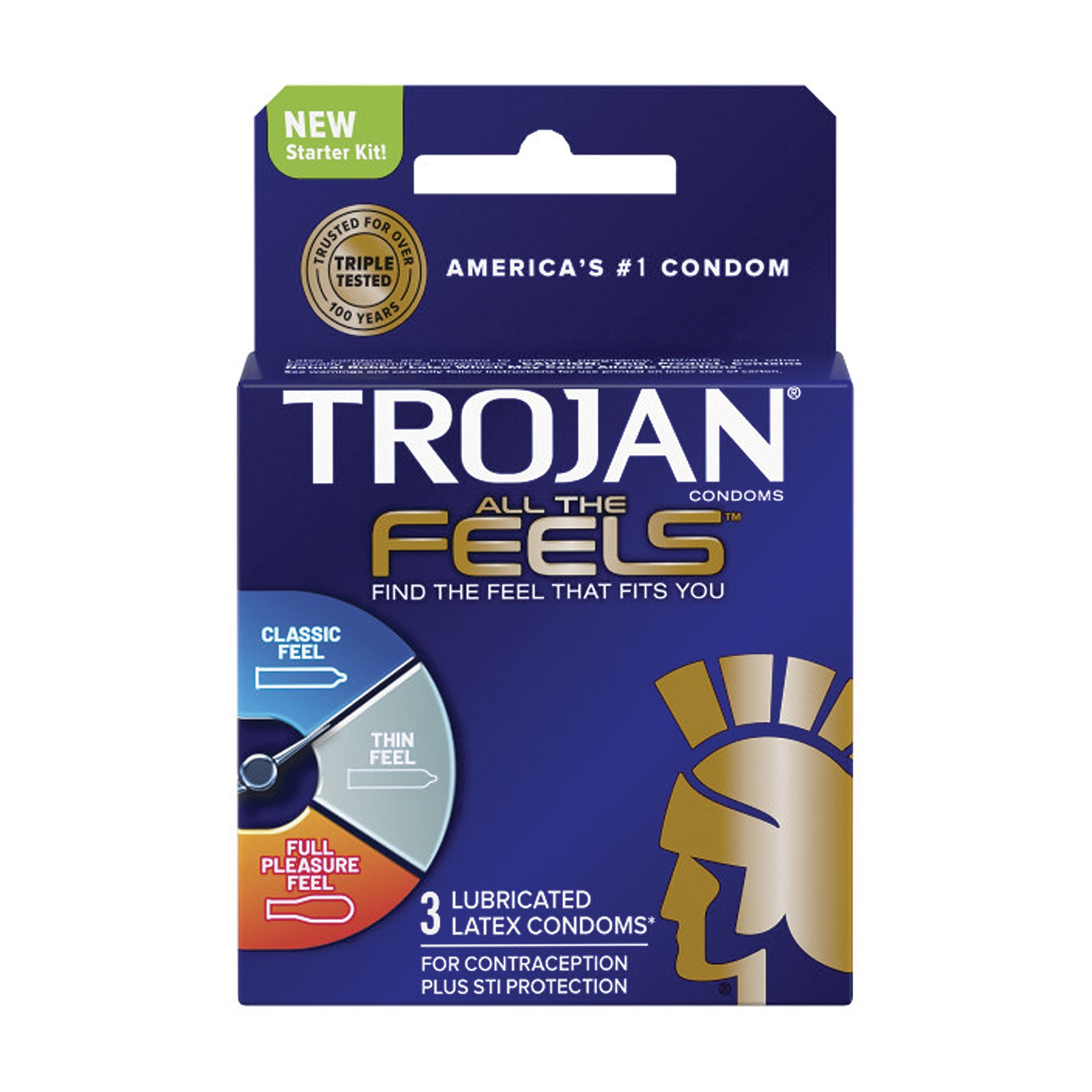 Paquete de Condones Trojan All the Feels