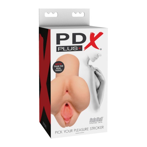 PDX Plus Pick Your Pleasure Stroker Ivory