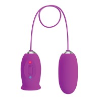 Pretty Love Daisy Vibrating Egg & Licker Fuchsia