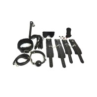 Kit de Bondage Plesur Everything 12 Piezas en Negro