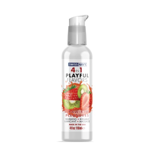 Swiss Navy 4-in-1 Strawberry Kiwi - Sensual Fun