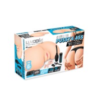 Luvdollz Remote Control Rechargeable Pussy & Ass - Ivory