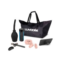 Luvdollz Remote Control Rechargeable Pussy & Ass - Ivory