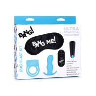 Kit de Vibe para Anillo y Plug Anal Bang Duo Blast Azul