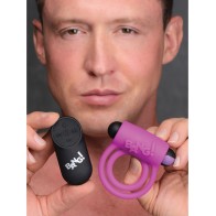 Bang! Vibrating Cock Ring & Bullet Remote - Purple Pleasure