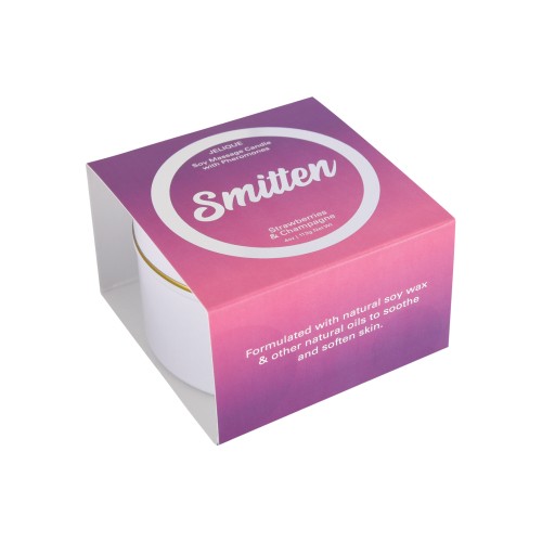 Smitten Strawberry & Champagne Jelique Massage Candle