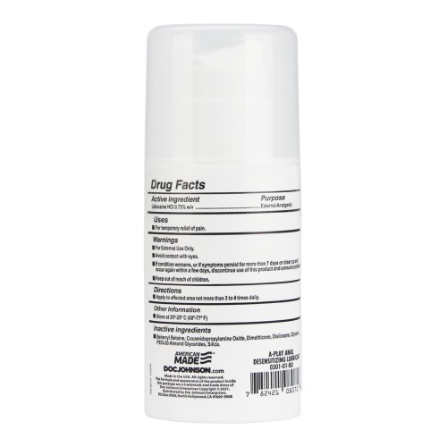 A Play Anal Desensitizing Gel - 3.4 oz