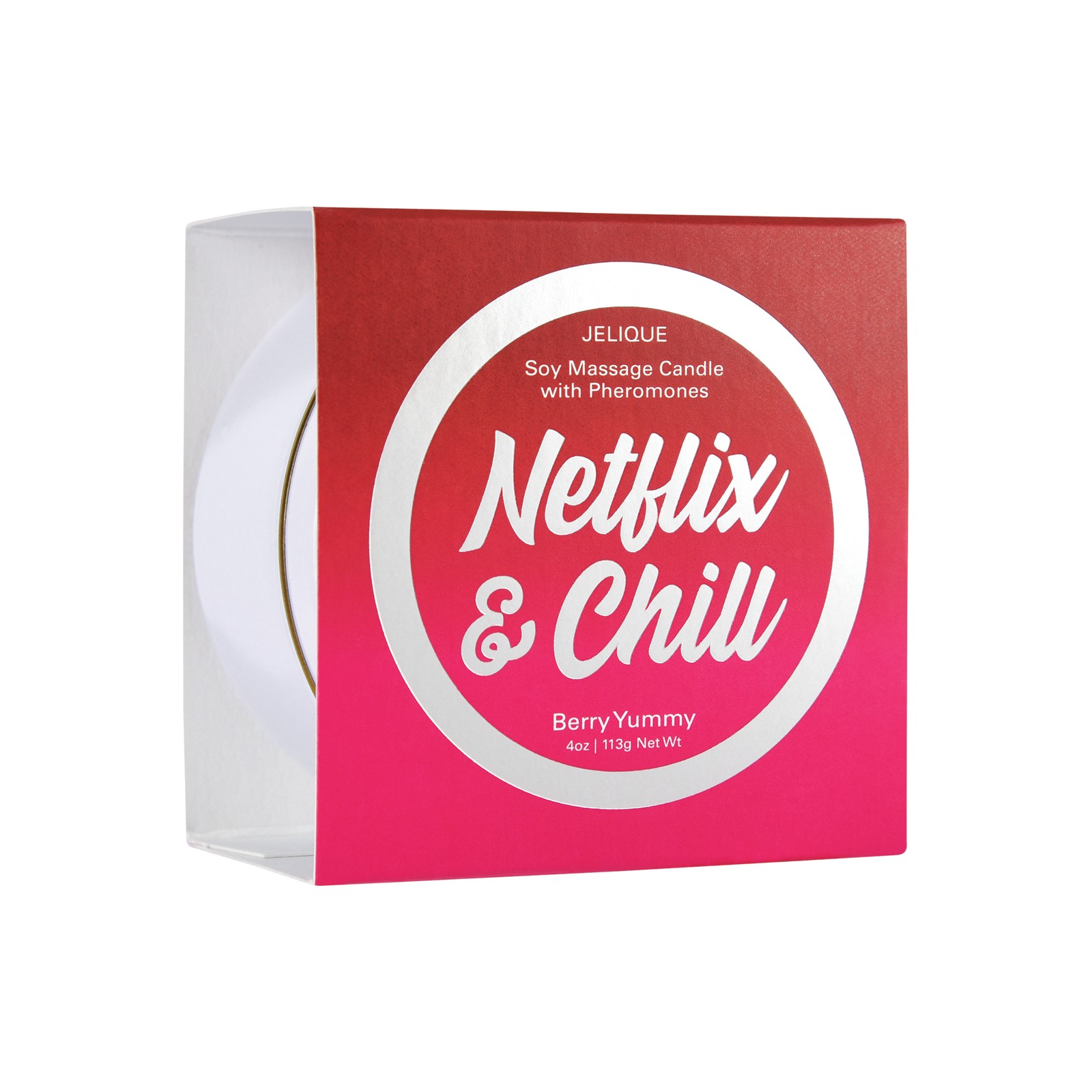 Jelique Massage Candle - 4 oz Netflix & Chill Berry Yummy