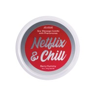 Jelique Massage Candle - 4 oz Netflix & Chill Berry Yummy