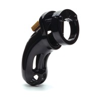 The Curve Curved Cock Cage and Lock Set Black