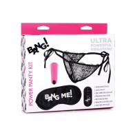 Bang Power Panty and Blindfold Kit Pink - Ultimate Pleasure