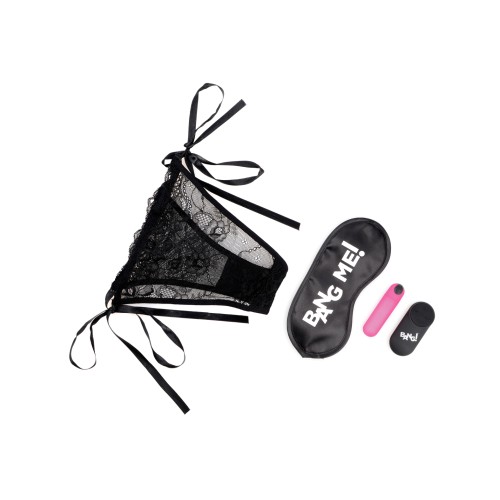 Bang Power Panty and Blindfold Kit Pink - Ultimate Pleasure