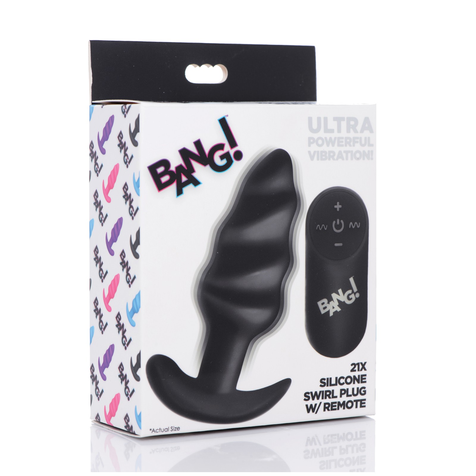 Bang! 21X Vibrating Butt Plug - Black