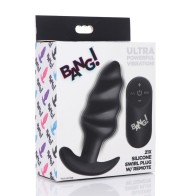 Bang! 21X Vibrating Butt Plug - Black