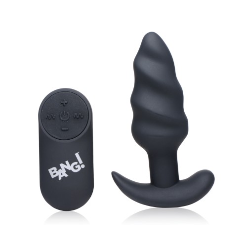 Bang! 21X Vibrating Butt Plug - Black