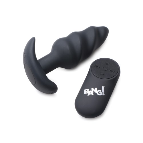 Bang! 21X Vibrating Butt Plug - Black